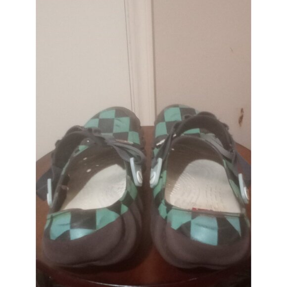 Crocs x Demon Slayer Tanjiro Echo Clog Limited Ed Men\'s Sz 12 Green Black Brown main image 8
